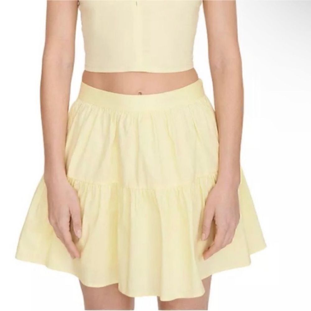 STAUD NWT Sea Mini Skirt in Sunray Size 2